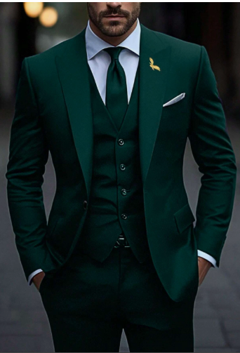 Men suit, Military green