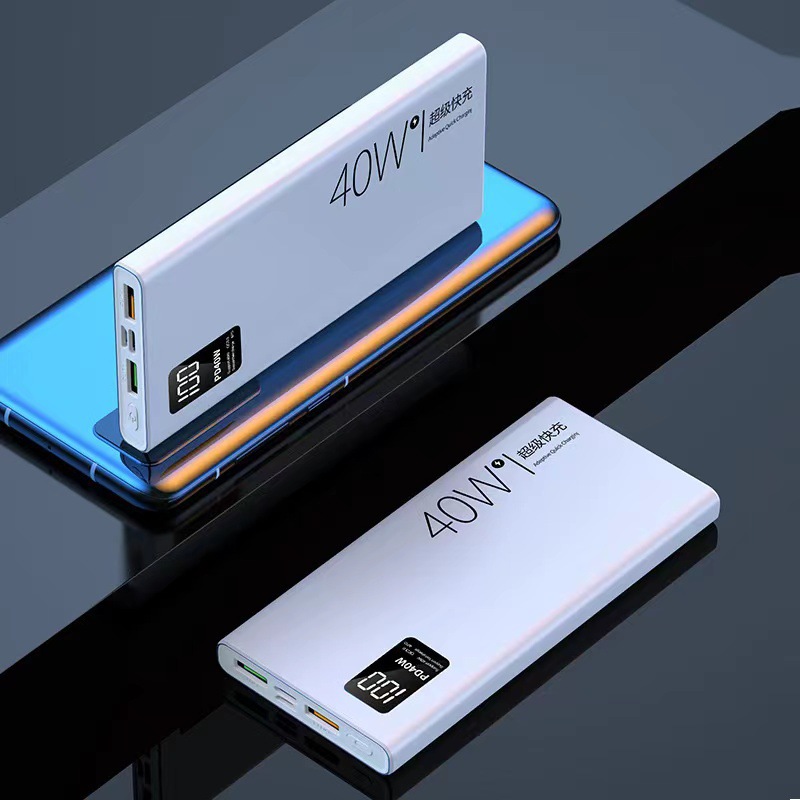 Suitable for Huawei 40W Fast Charging Power Bank, Large Capacity 20000 Mah Mobile Power Supply Manufacturer, Flash Charging, Long Battery Life — Colour 1
