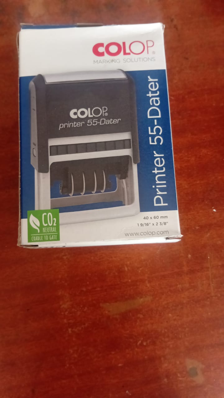 Printer 55- dater, self inking stamp (COLOP PRINTER 55 DATER) — Colour 1